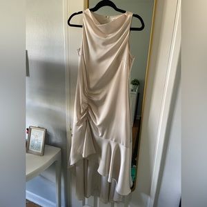 Elliatt Cowl Neck Cream Dress